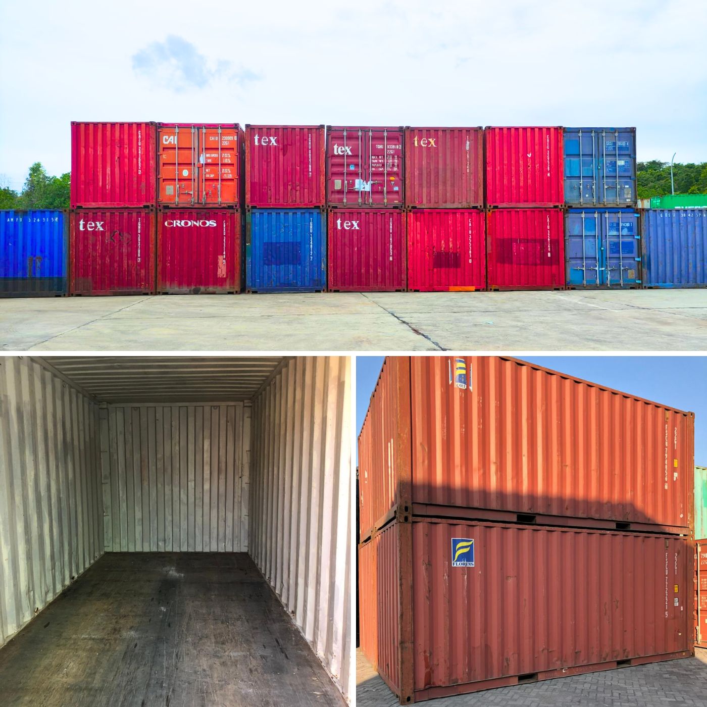 CONTAINER DRY 10 20 dan 40 FEET